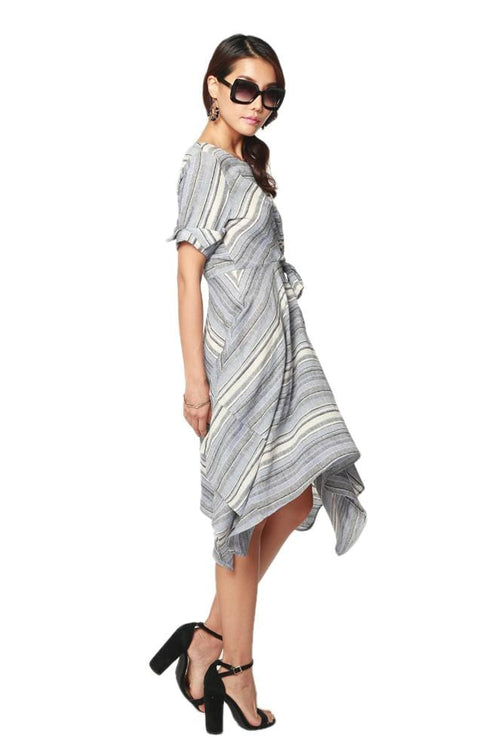 Ezra Dress - Sidecar Stripe